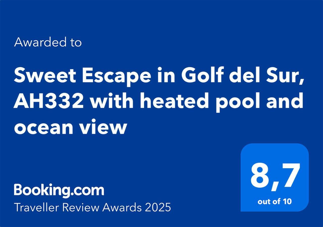 Sweet Escape In Golf Del Sur, Ah332 With Heated Pool And Ocean View Lägenhet San Miguel de Abona Exteriör bild